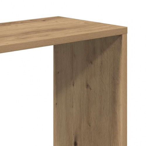 Bogreol med 5 hylder - egetræ, 80,4 x 23,5 x 162,5 cm
