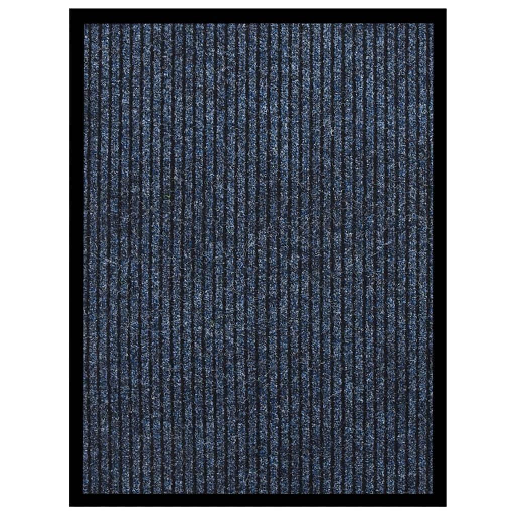 Billede af Dørmåtte 60x80 cm stribet blå