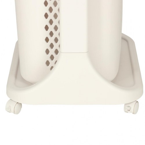 Vasketøjskurv med dobbelte kurve på hjul – plast, 44 × 77,5 × 32 cm (OUTLET A)