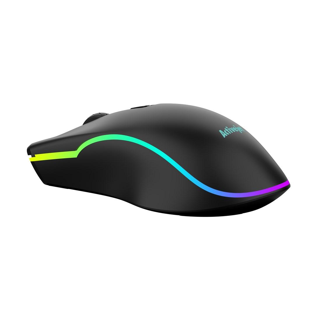 Activejet AMY-W390 USB kablet opvarmet mus med LED-lys