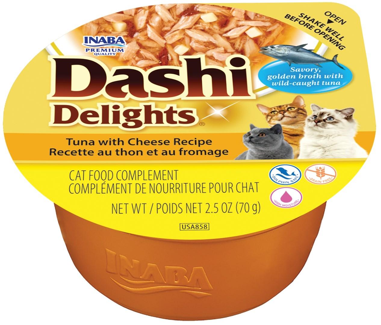 INABA Dashi Delights â tun med ost, vÃ¥dfoder til kat â 70 g