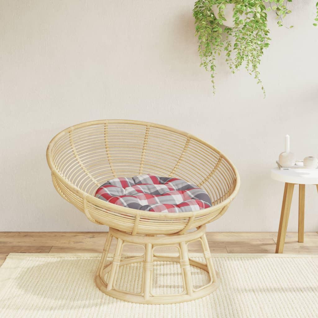 Rund hynde Ø60x11 cm oxfordstof ternet rød