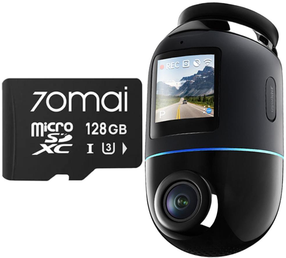 70mai X800 Omni 4K dashcam - sort + microSD 128 GB