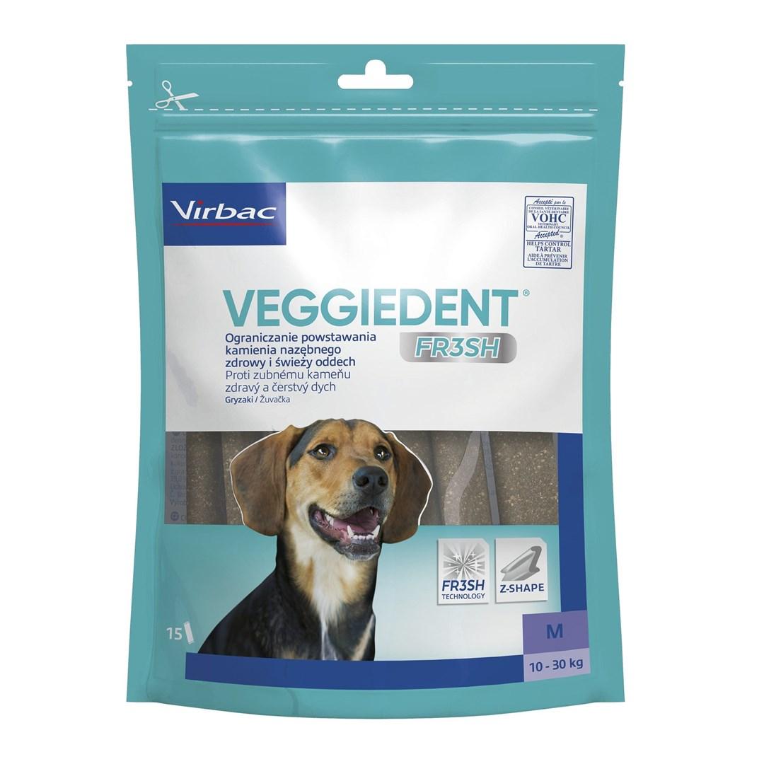 Virbac Veggiedent Fresh tandgodbid til hund â M â 352,5 g