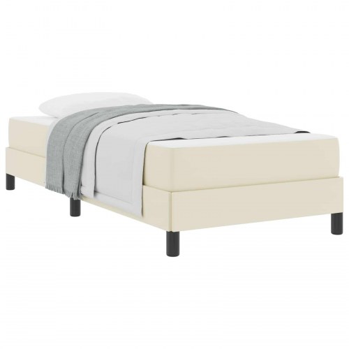Seng med madras - creme 80 x 200 cm