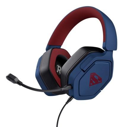 Trust GXT 492SM Carus multiplatform gaming-headset - blå/rød billede