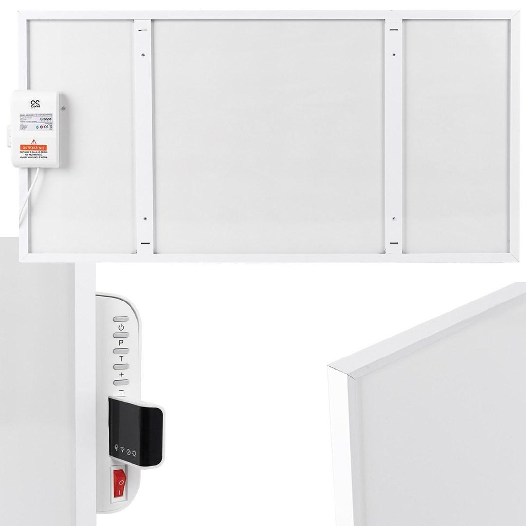Cronos Synthelith Pro CRP-500TWP â 500 W infrarÃ¸d konvektionsradiator, grÃ¥ med WiâFi og fjernbetjening