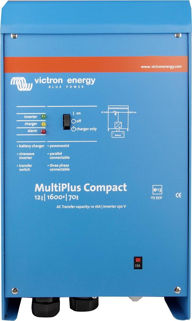 Victron Energy MultiPlus Compact 12 V inverter/oplader 1600 VA 70 A