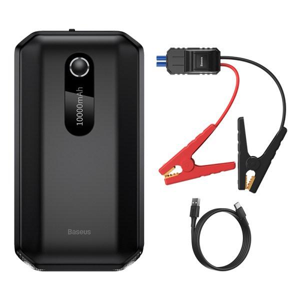 Baseus Super Energy Car Jump Starter 10000mAh 1000A USB (black) - 10000 mAh