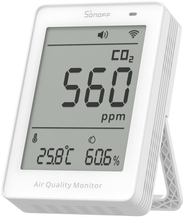 Sonoff AirGuard CO2 SAWF-08P - WiFi luftkvalitetsmåler med LCD billede