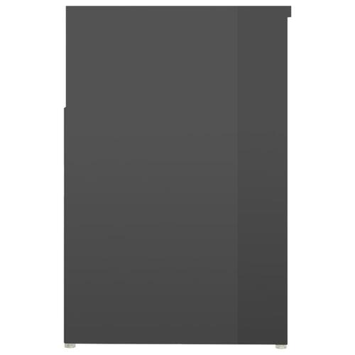 Skoreol 80x30x45 cm spånplade grå højglans