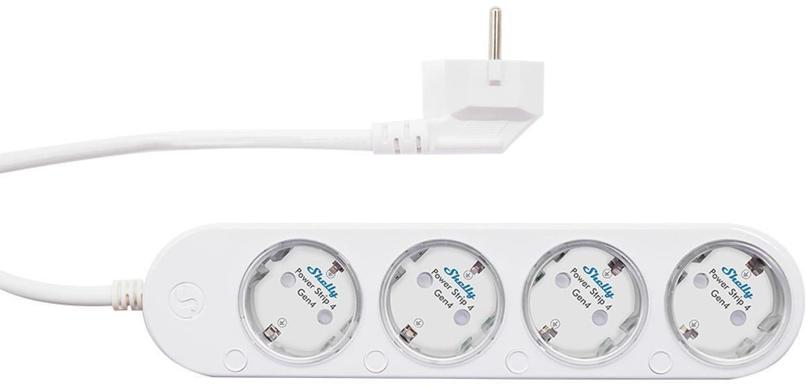 Stikdåse Shelly Power Strip 4 Gen4 - hvid