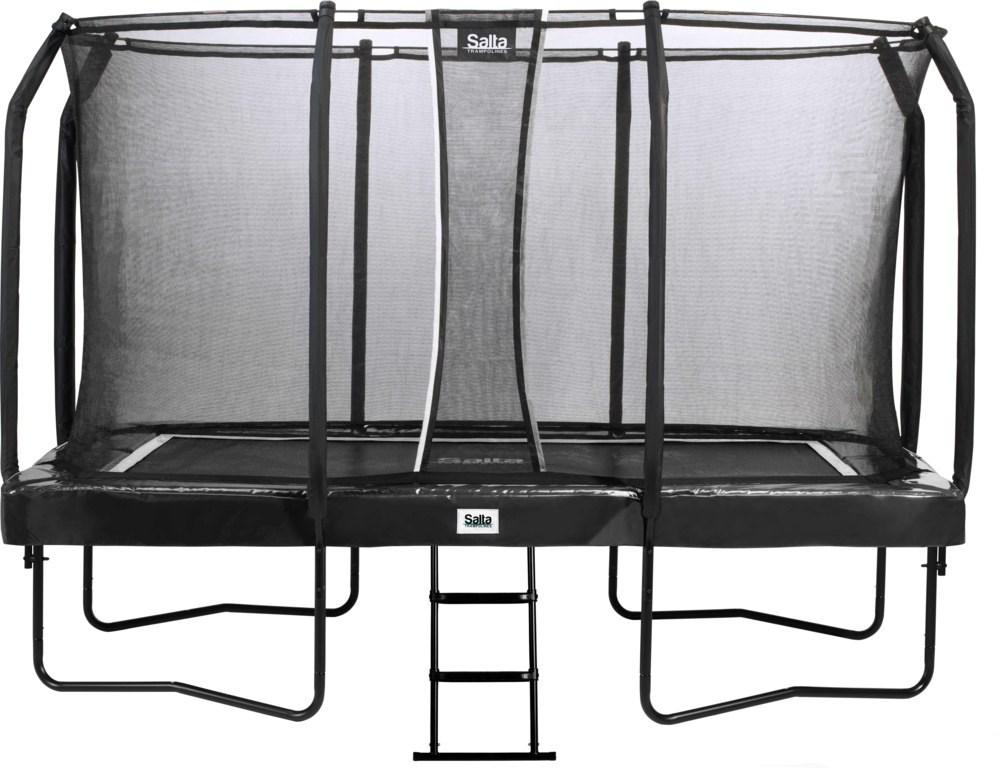 Salta First Class rektangulær havetrampolin 214 × 366 cm med sikkerhedsnet billede