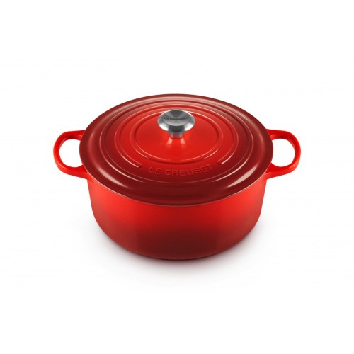Le Creuset Signature gryde 6,7 l - rund, rød