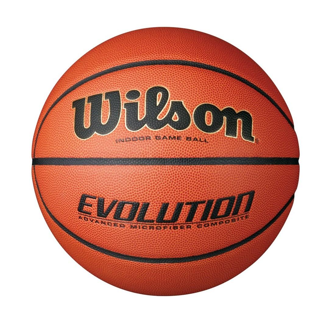 Wilson Evolution Game indendørs basketball str. 7 – Orange billede