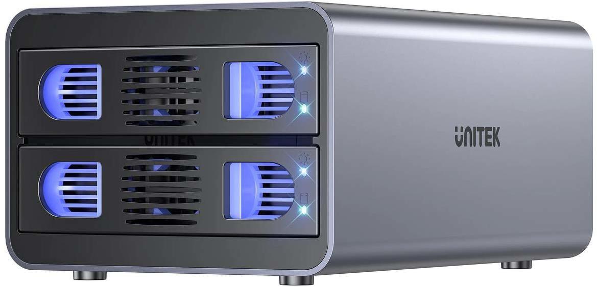 UNITEK S1308B - RAID-kabinet til SATA 2,5"/3,5" harddiske, 4 tilstande, op til 40 TB, 5 Gb/s