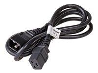 Akyga AK-UP-03 - Strømkabel - IEC 60320 C20 til IEC 60320 C19 - 250 V - 16 A - 1.8 m - sort