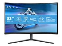 Philips Evnia 5000 32M2C5500W - LED-skærm - gaming - kurvet - 32 (31.5 til at se) - 2560 x 1440 QHD @ 240 Hz - VA - 500 cd/m² - 4000:1 - DisplayHDR 400 - 0.5 ms - 2xHDMI, 2xDisplayPort - mørk skifer