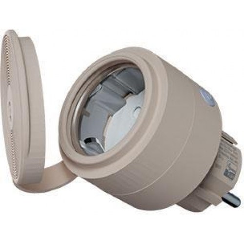 Shelly Wave Outdoor Plug S - smart udendørs stikkontakt (mocha)