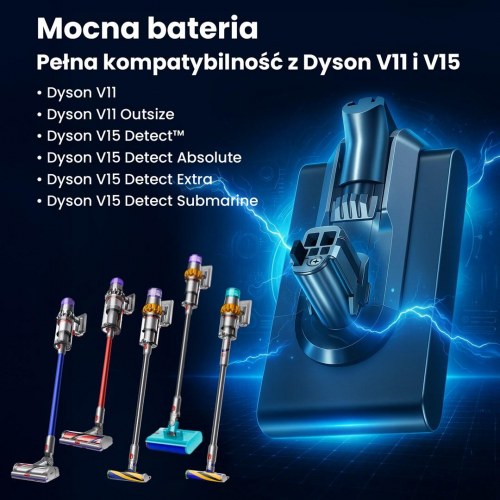 Extralink batteri til Dyson V11 (Click Type) – 25,2 V 3000 mAh