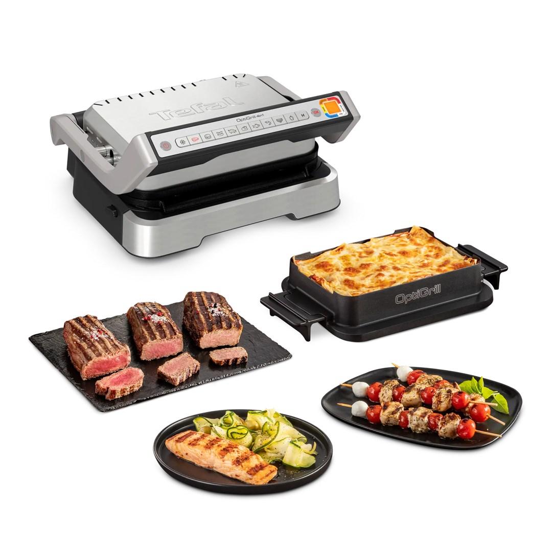 Tefal OptiGrill 4-i-1 GC774D30 kontaktgrill til elgrill og bordgrill