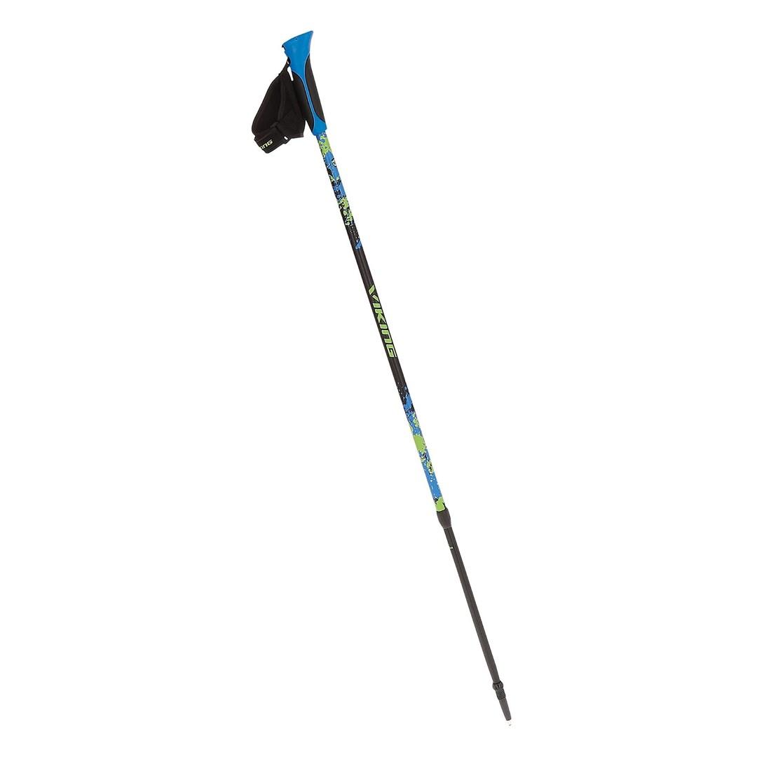Viking Ruten Pro nordic walking-stave - blå/lime (sæt á 2)