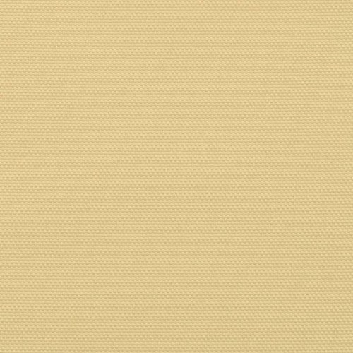 Solsejl 6 × 5 m - sandfarvet, vandafvisende polyester