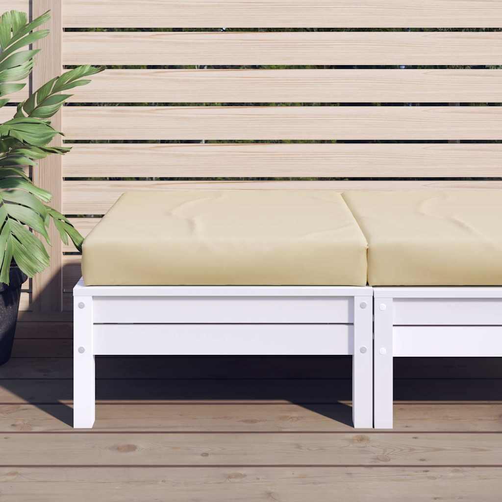 Pallehynde 60x60x8 cm oxfordstof beige