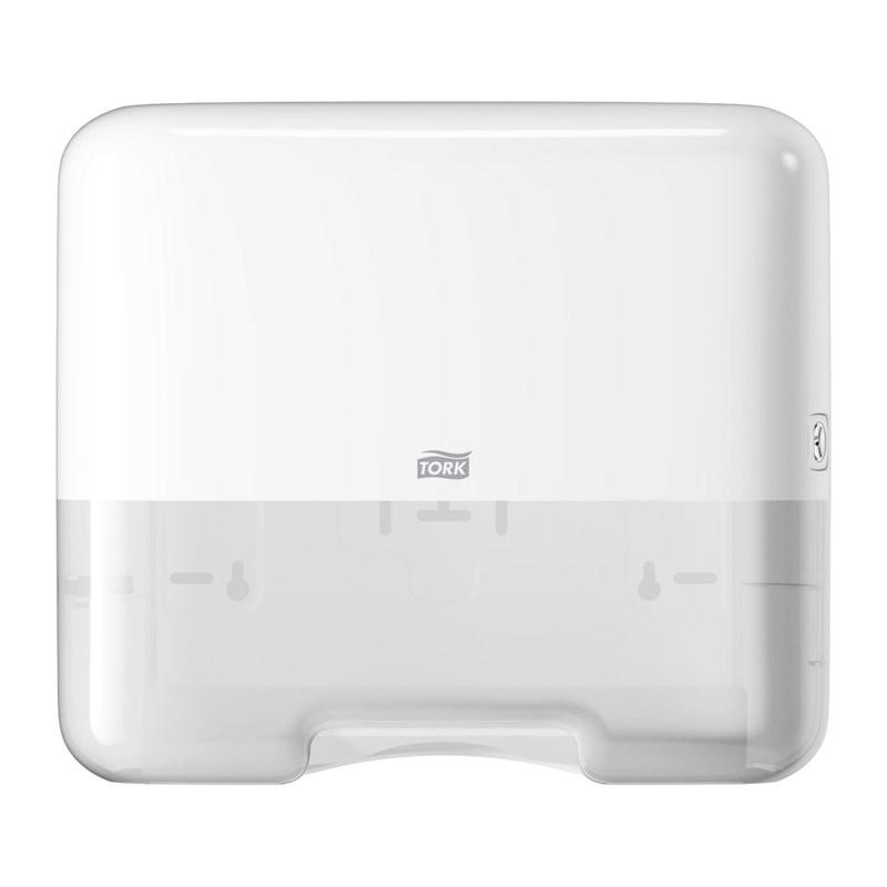Tork Singlefold/C-fold Mini ark håndklædedispenser - Hvid billede