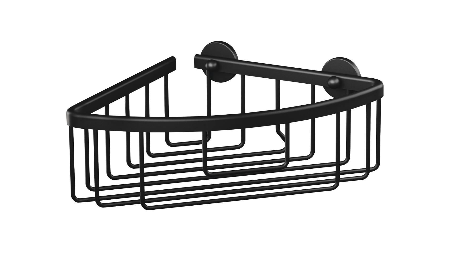 TESA ALUXX Black brusekurv til væg - aluminium, sort billede