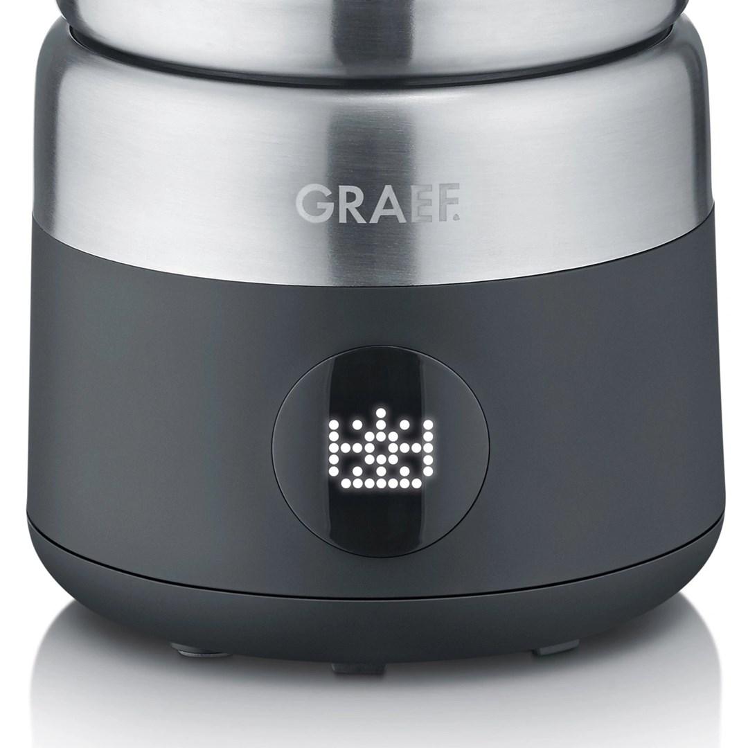 Graef MS802 automatisk mælkeskummer/varmer - sort/rustfrit stål