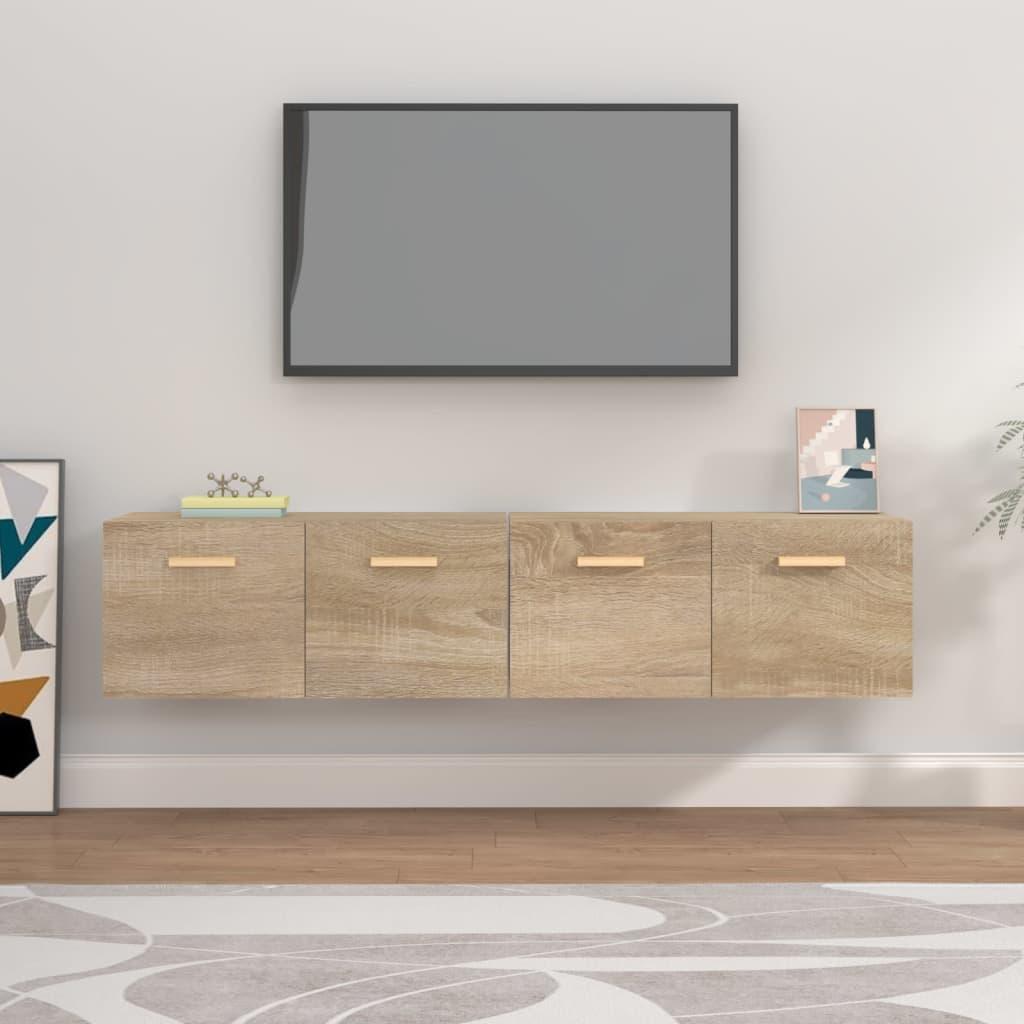 vidaXL vægskabe 2 stk. 80x35x36,5 cm konstrueret træ sonoma-eg
