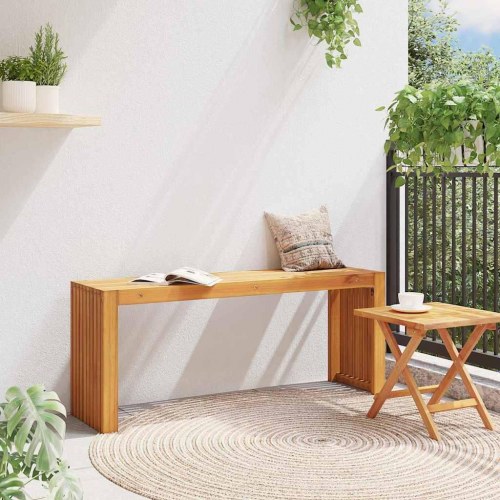 Bænk Olie Naturlig 110 x 30 x 45 cm Massiv Teaktræ