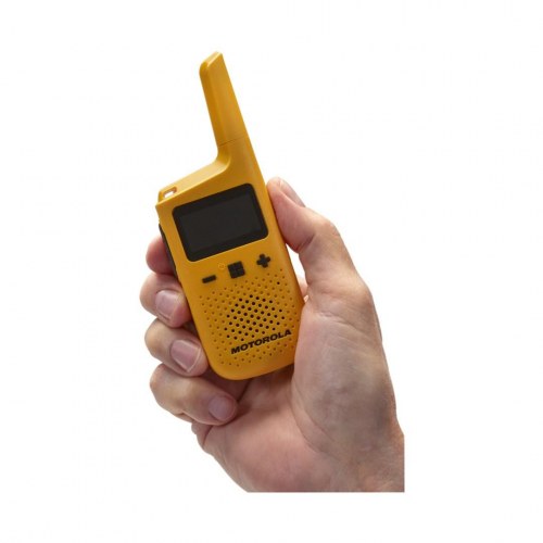Motorola Talkabout T72 walkie talkie - 16 kanaler, 446,00625-446,19375 MHz, orange (sæt med 2)
