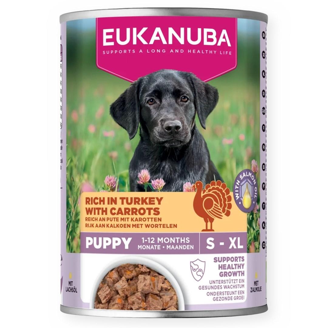Eukanuba Life Care Puppy vådfoder – kalkun med gulerødder, 400 g