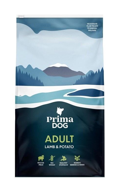 PrimaDog Adult tørfoder – Lam & kartoffel 10 kg