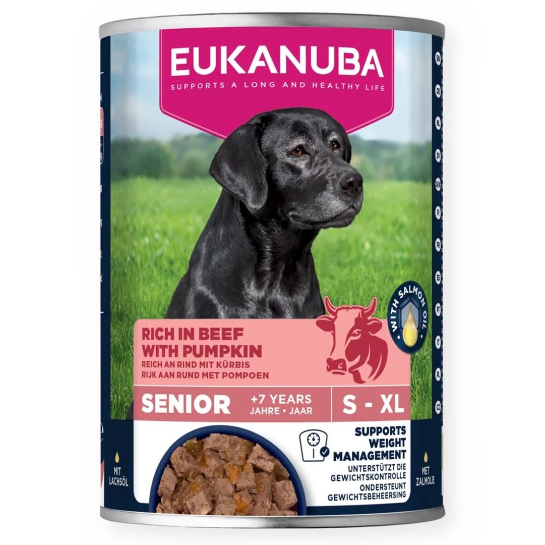 Eukanuba Life Care Senior vådfoder med oksekød og græskar - 400 g