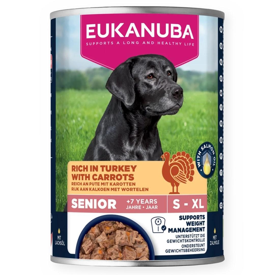 Eukanuba Life Care Senior vådfoder - kalkun med gulerødder, 400 g