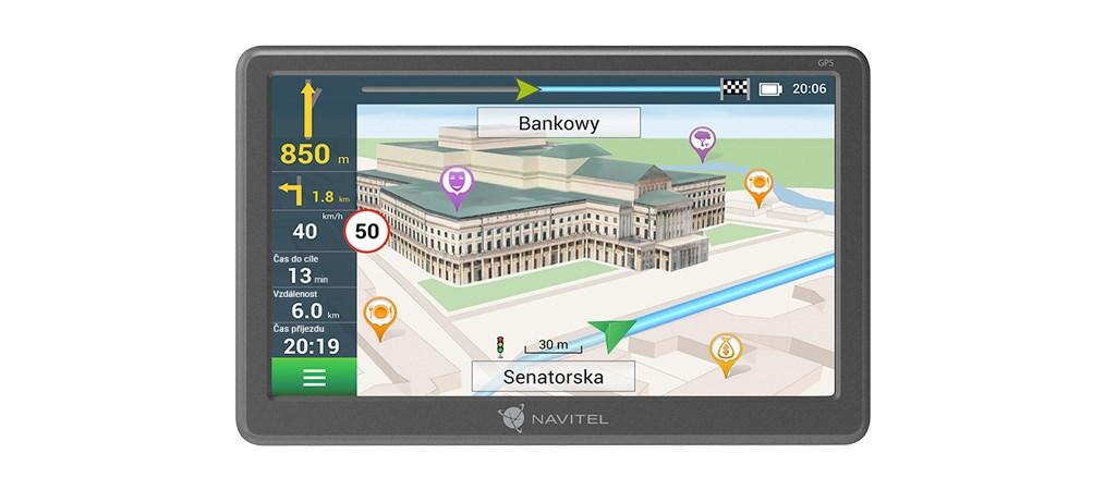 Navitel E707 Magnetic - 7" bilnavigator med touchskærm, sort billede