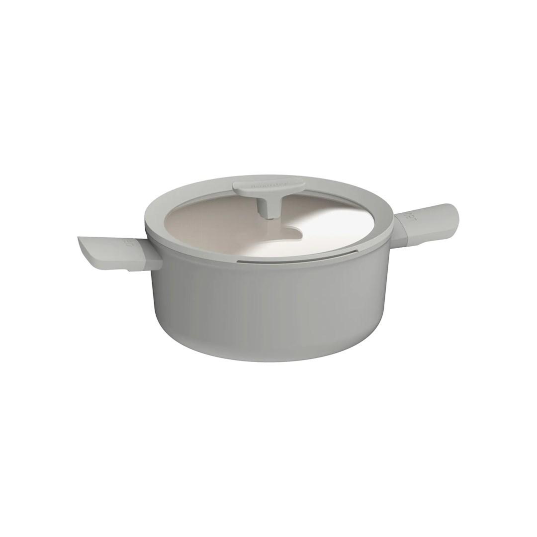Berghoff gryde 4,4 l med glaslåg - grå (3950429) billede