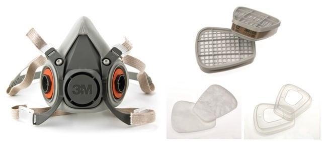 3M 6002C1+R halvmaskerespirator - genanvendelig billede