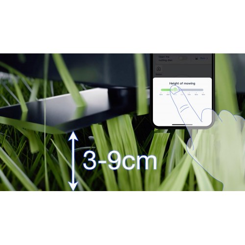ECOVACS GOAT A1600 LiDAR PRO robotplæneklipper - sort/hvid