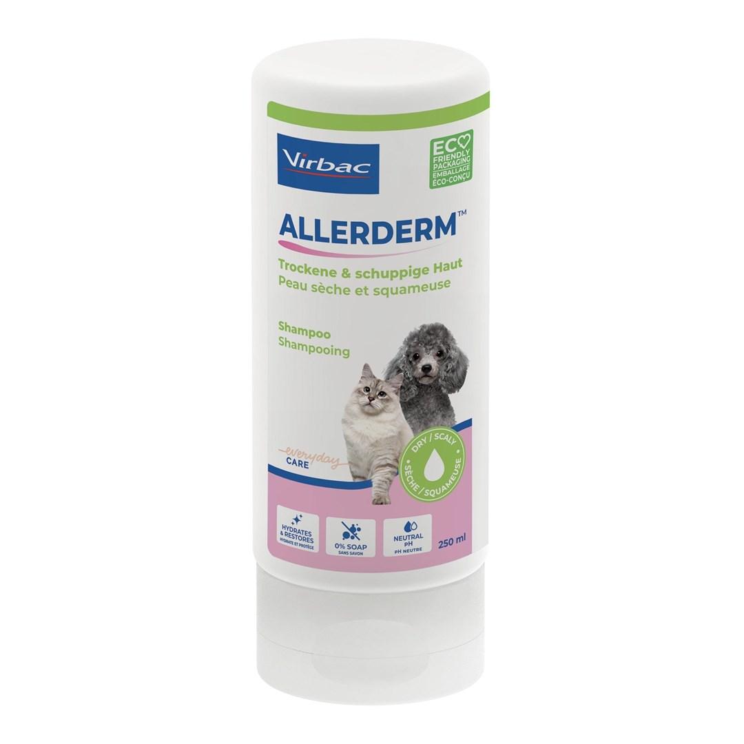 Virbac Allerderm shampoo til tør og skællende hud – hund & kat – 250 ml