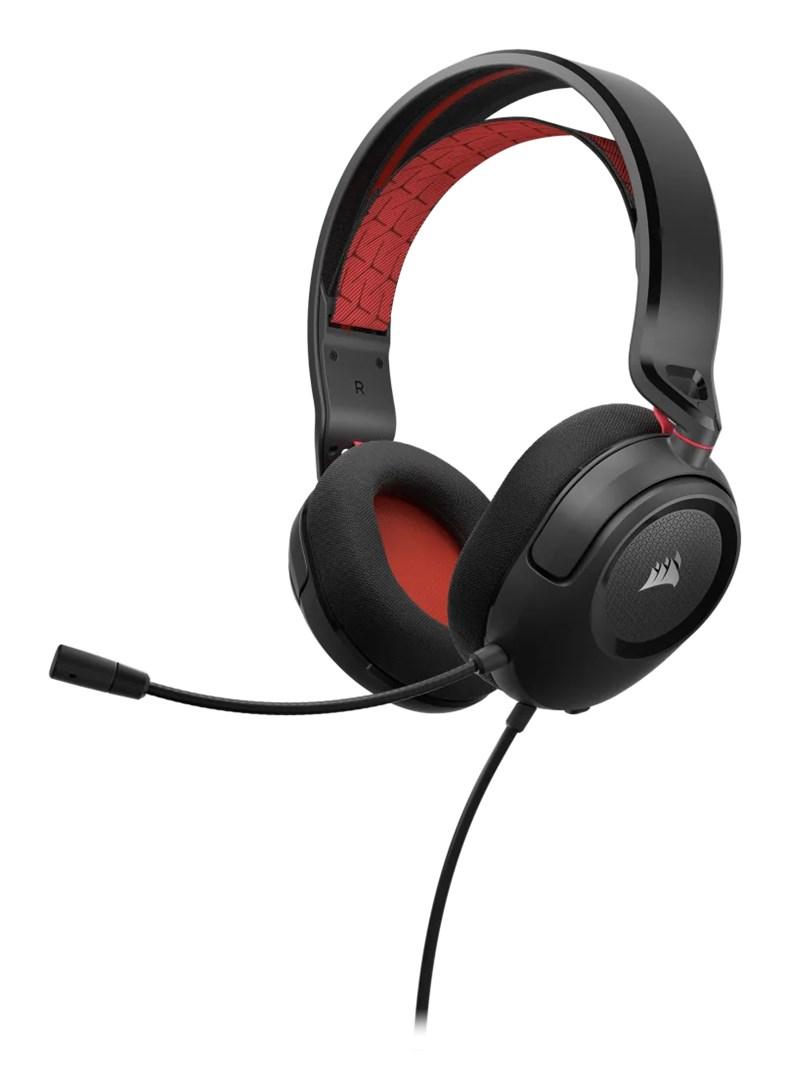 Corsair HS35 v2 gaming-headset - kablet, hovedbøjle, blå