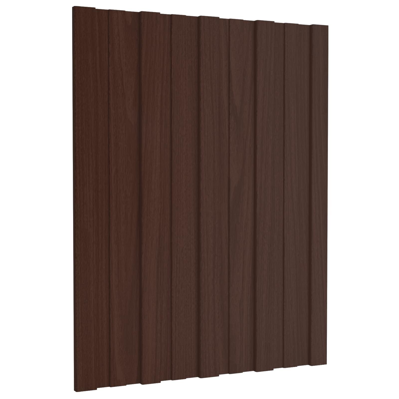 Tagpanel 12 stk Brun 60 x 45 cm Galvaniseret stål