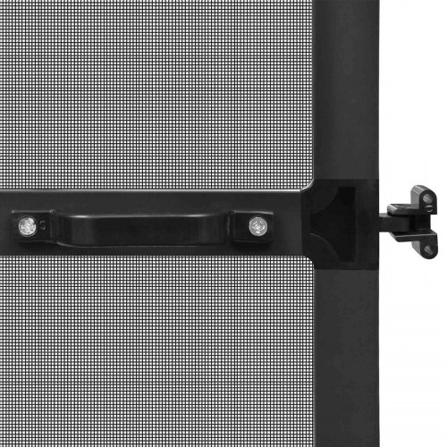 Svingbart insektnet Anthracit og sort 100 x 215 cm