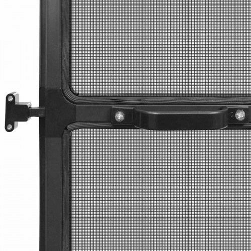 Svingbart insektnet Anthracit og sort 100 x 215 cm