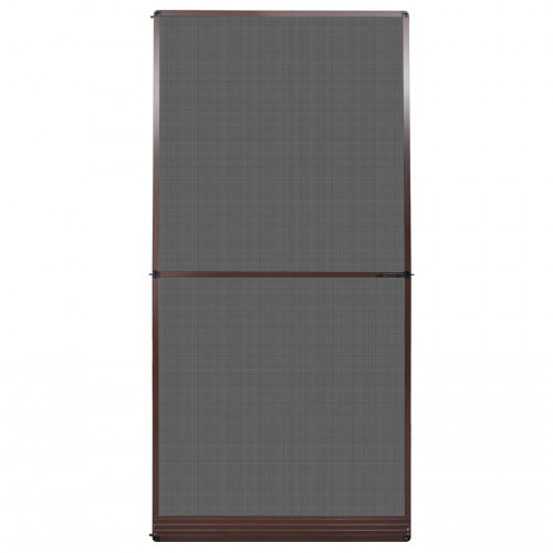 Svingbart insektnet brun og sort 120 x 240 cm