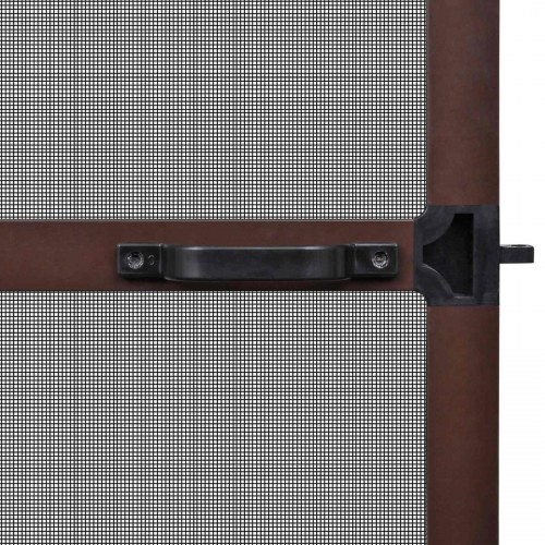 Svingbart insektnet brun og sort 120 x 240 cm