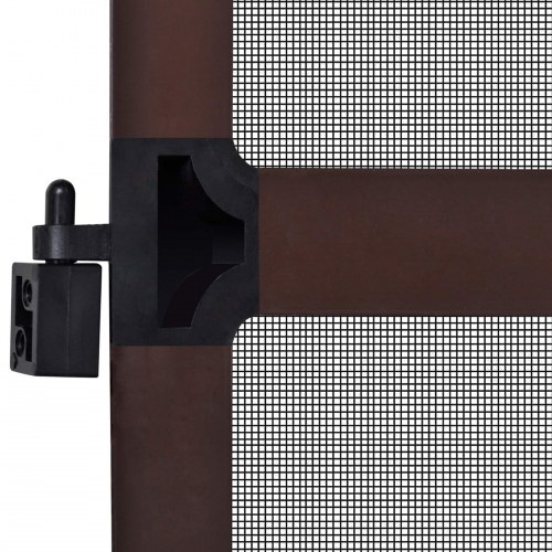 Svingbart insektnet brun og sort 120 x 240 cm